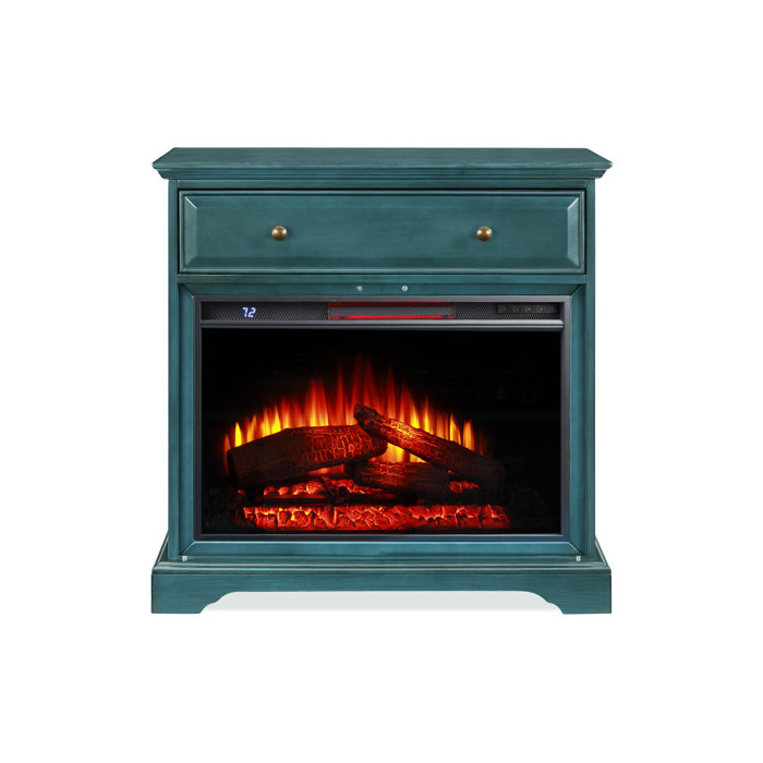 Antique Blue Fireplace Tv Stand Perangkat Sekolah